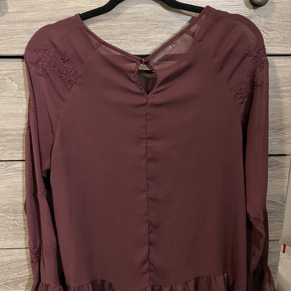 Large Plum Maurices Blouse